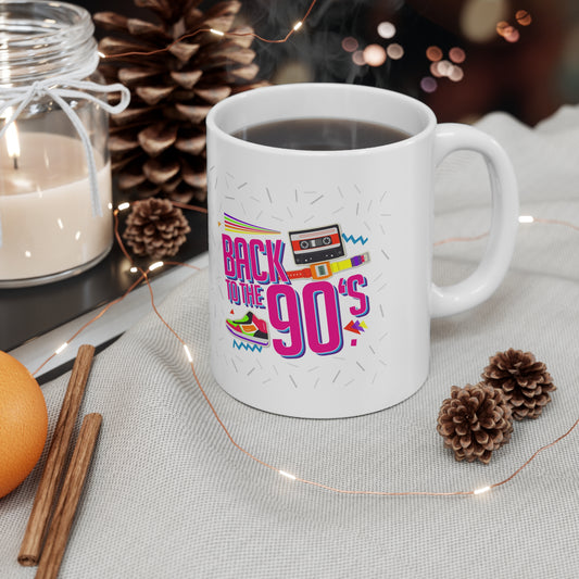 Back to the 90s Ceramic Mug, Coffee Cup