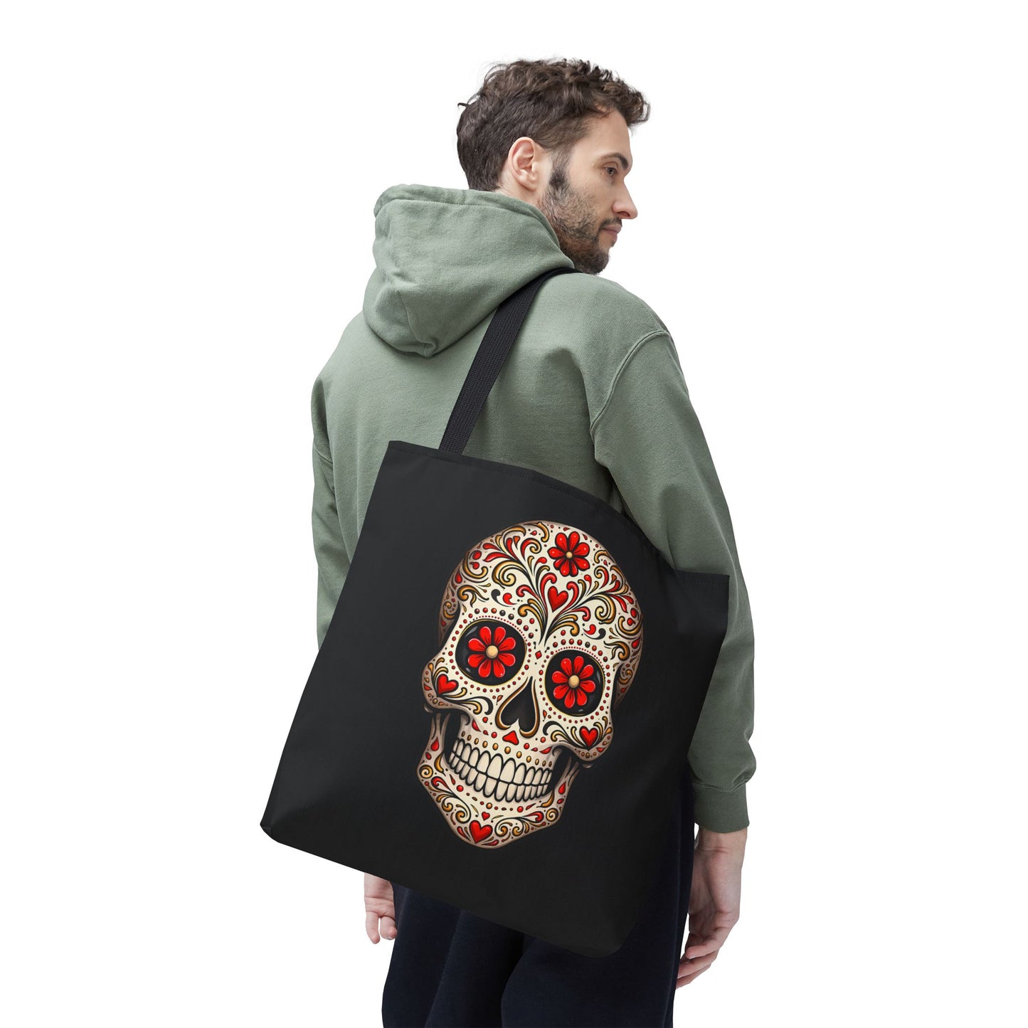 Ruby's Red Sugar Skull Tote Bag