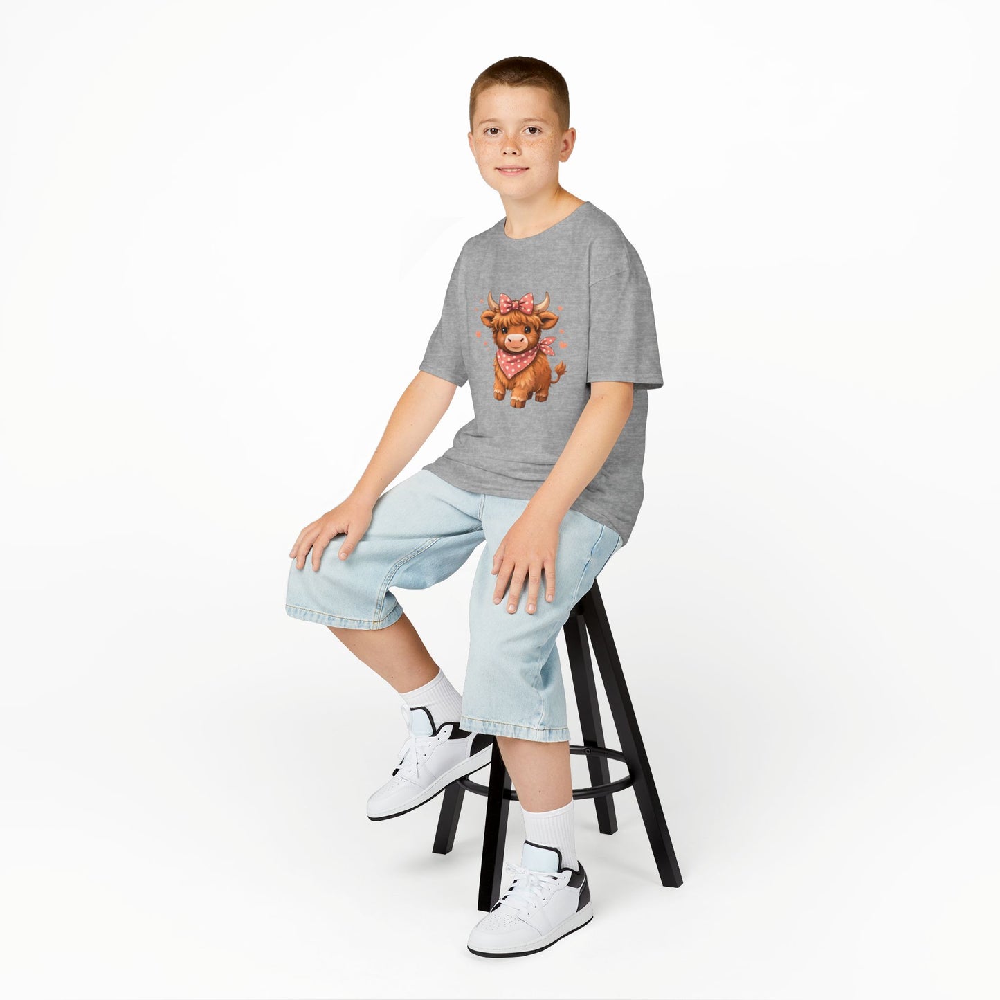 Harley's Highland Cow Youth Top