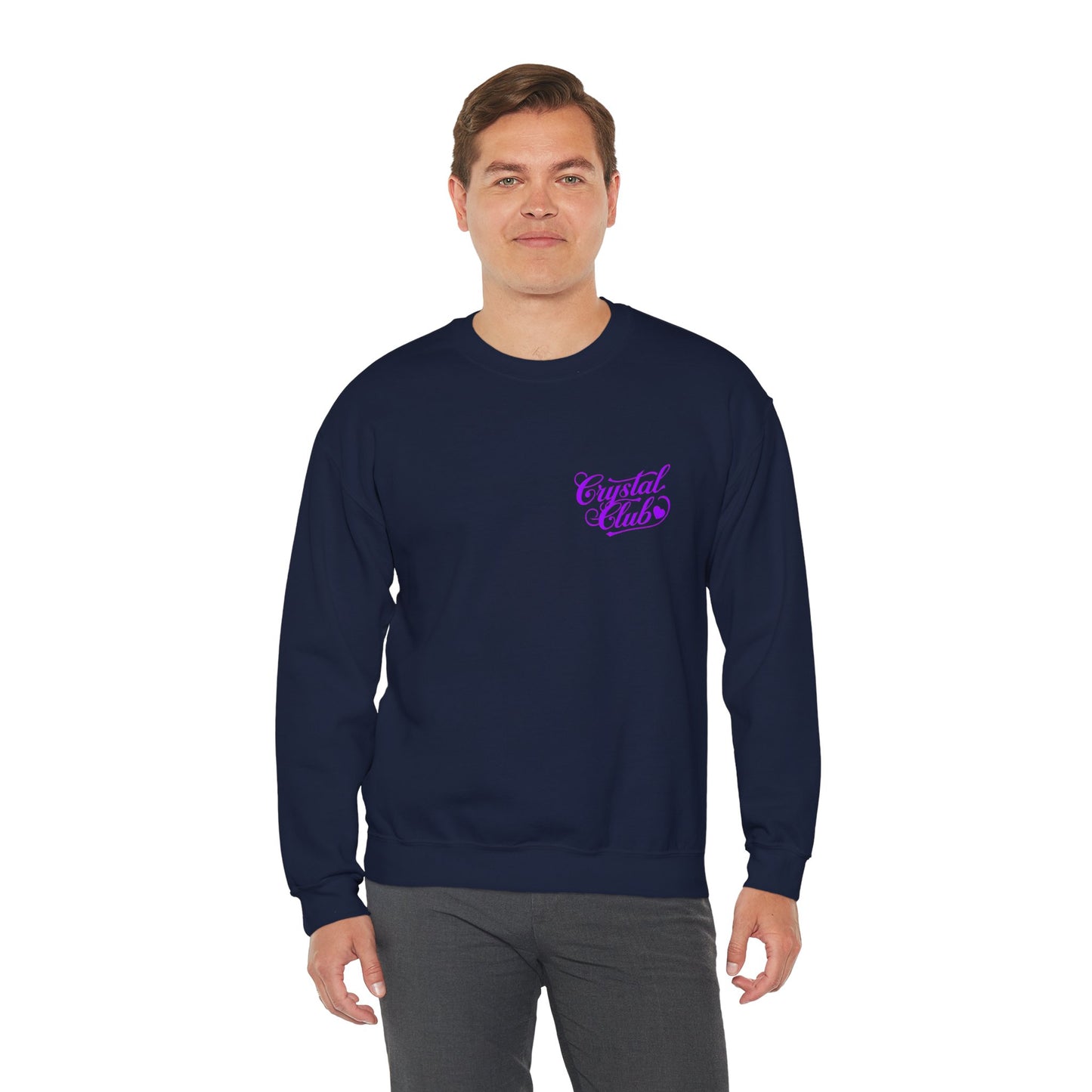 Purple Crystal Club Adult Sweatshirt - Crewneck