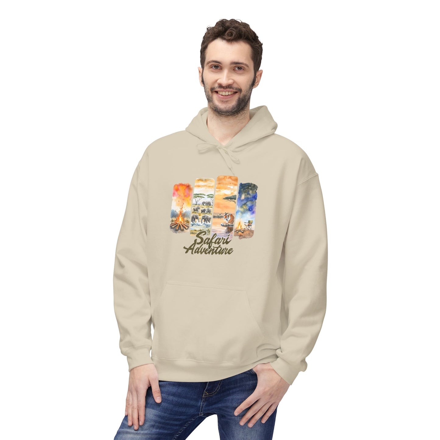 Simon's Safari Adventure Adult Fleece Hoodie