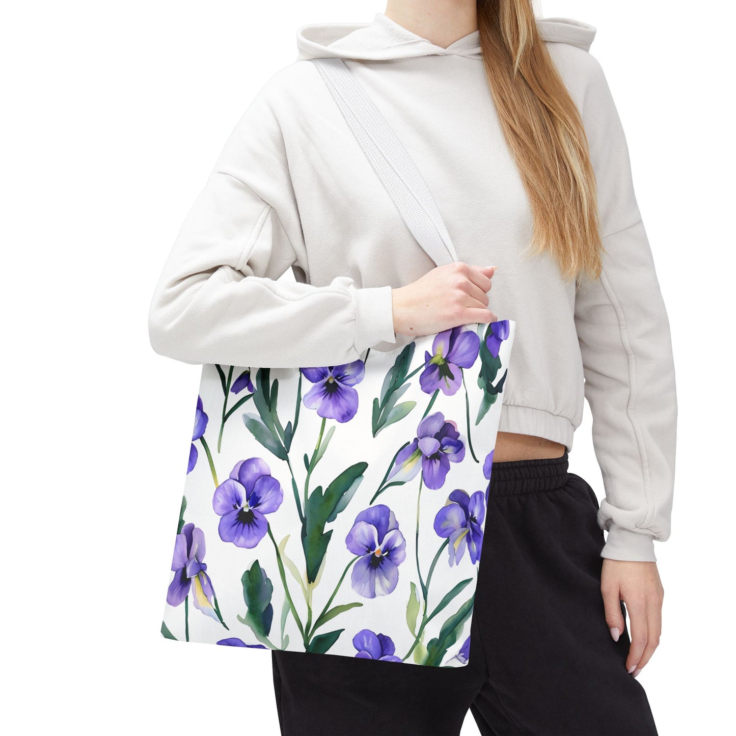 Perry's Pansy Floral Tote Bag
