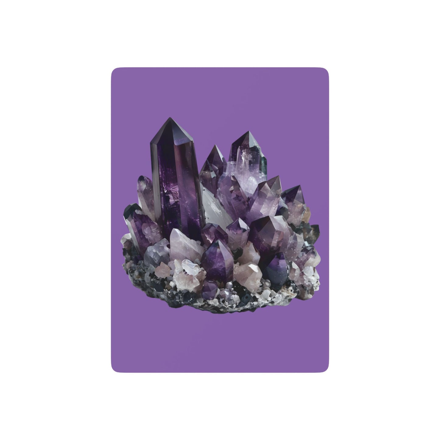 Amethyst Cluster Playing Cards