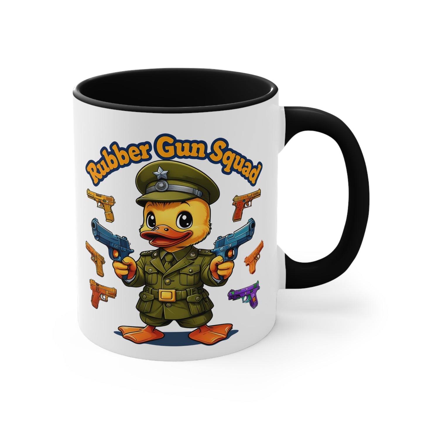 Forest's Rubber Gun Squad Ceramic Mug, Coffee Cup