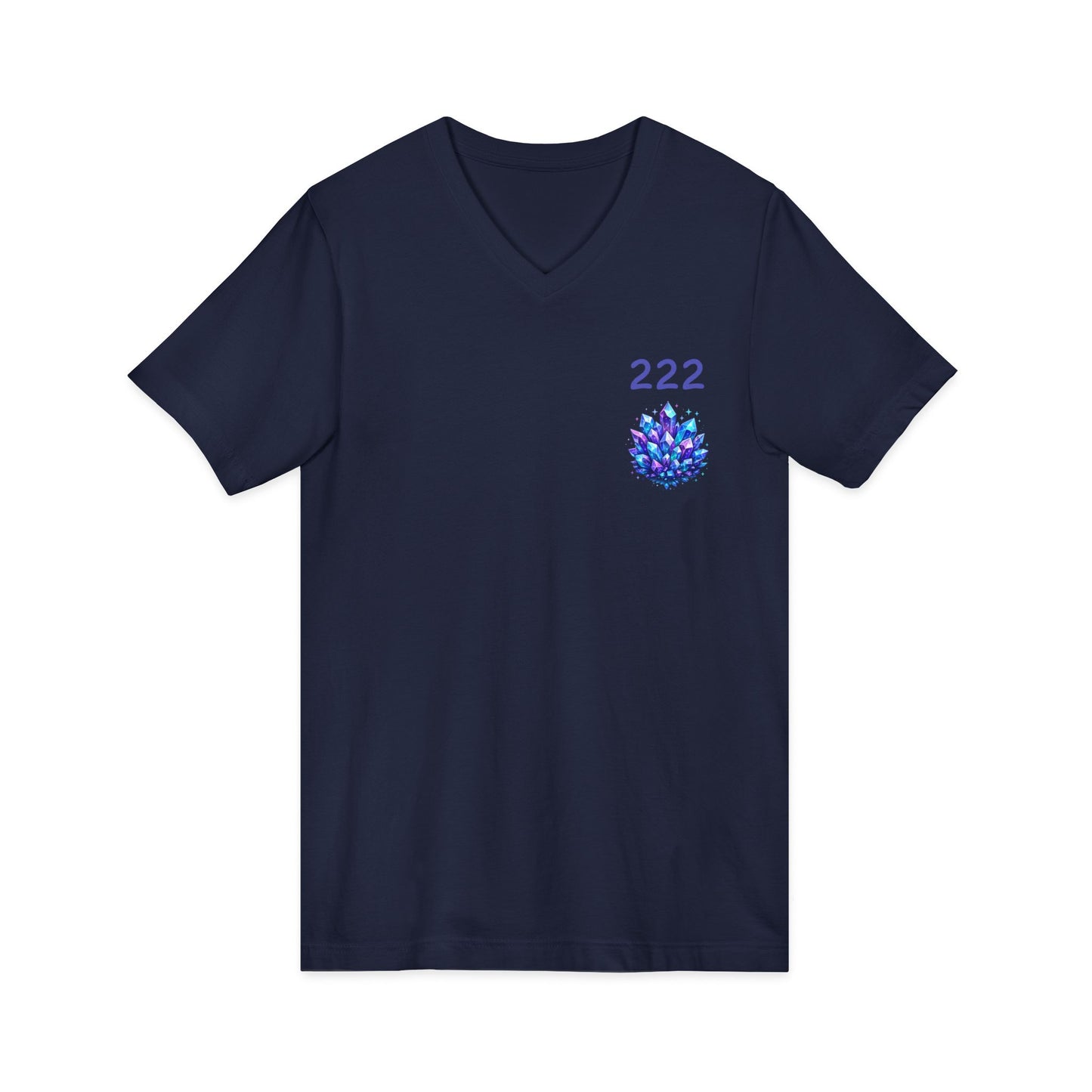 222 Crystal V-Neck Adult Shirt