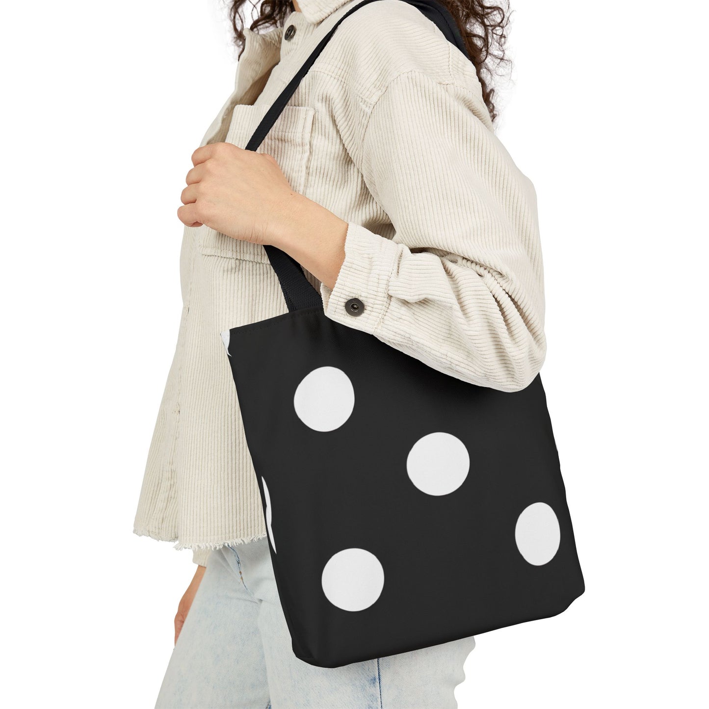 Brian's Black Polka Dot Tote Bag