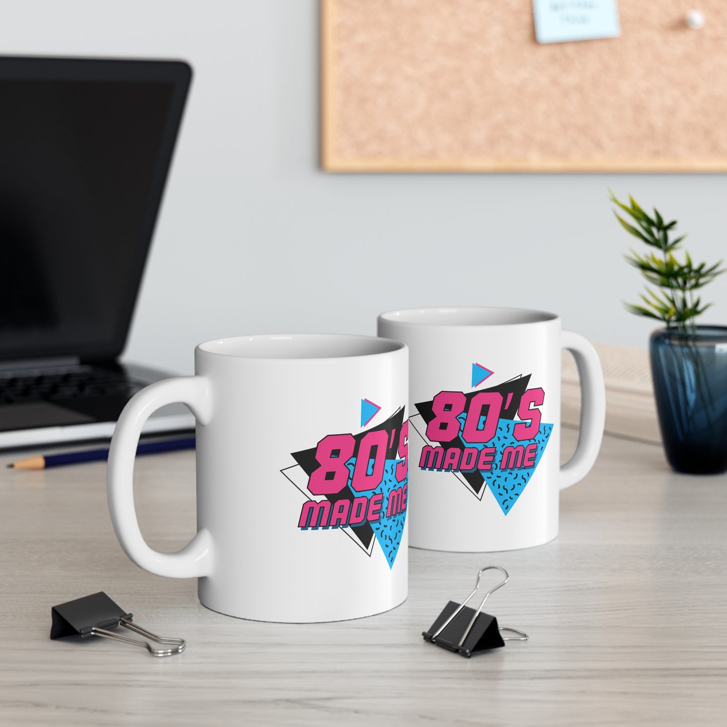 80's Made Me Retro Ceramic Mug, Coffee Cup