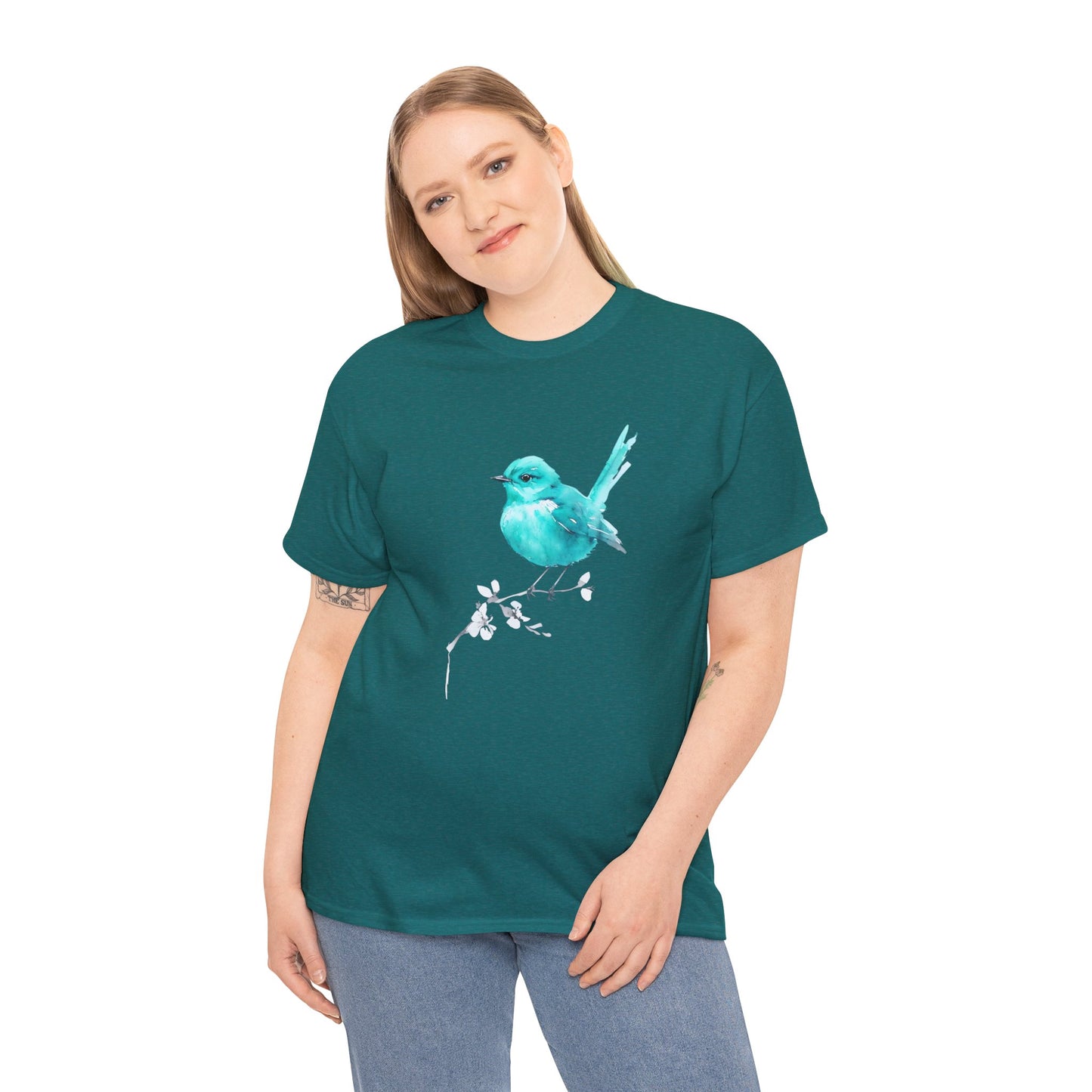Tommy's Turquoise Bird Adult Shirt