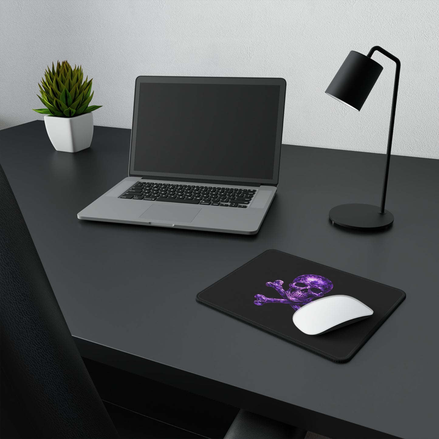 Amy's Amethyst Skull & Crossbones Non-Slip Gaming Mouse Pad