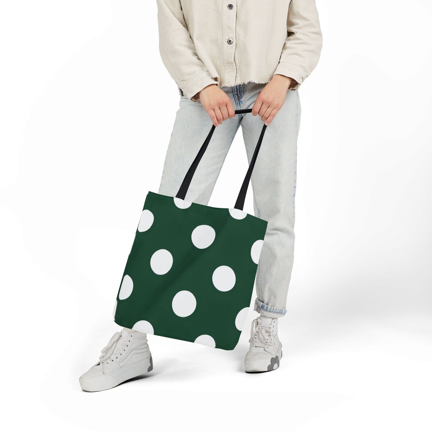 Gretel's Green Polka Dot Tote Bag