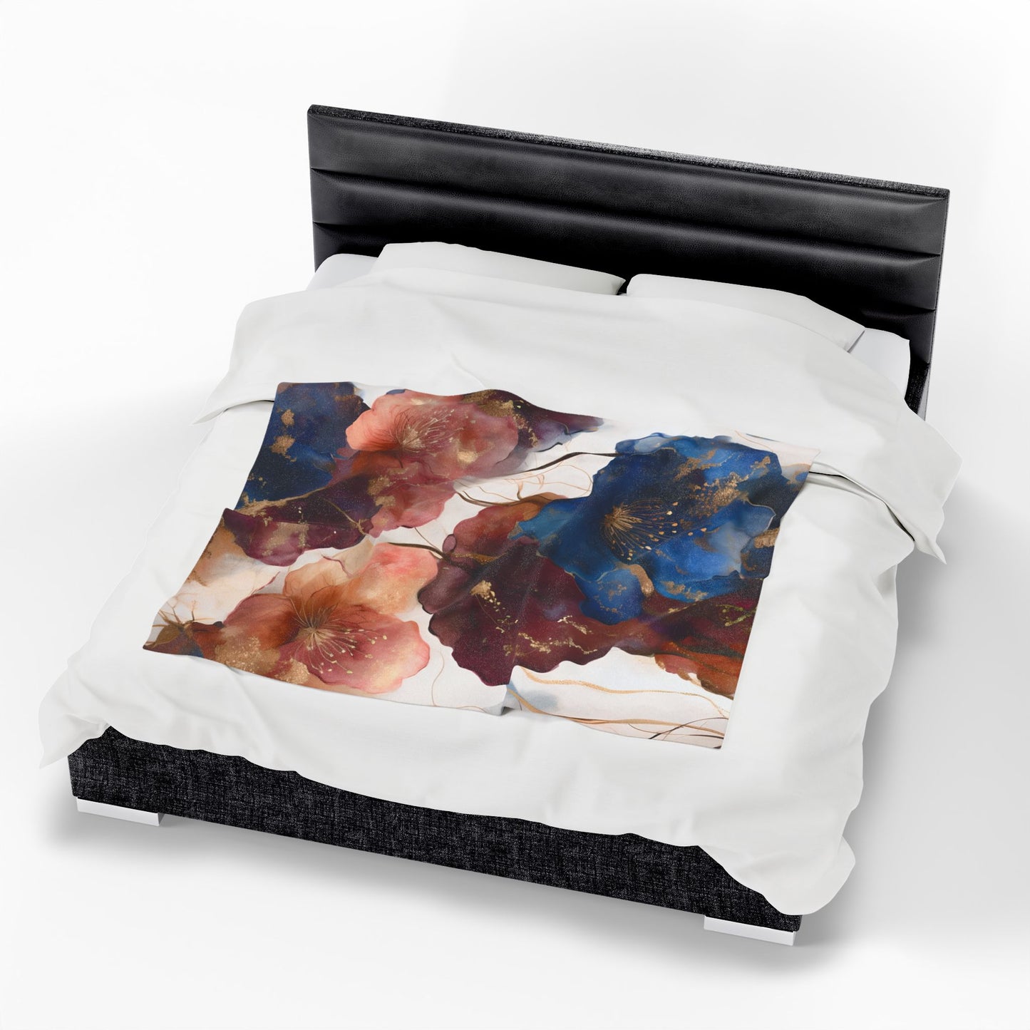 Stef's Floral Plush Blanket