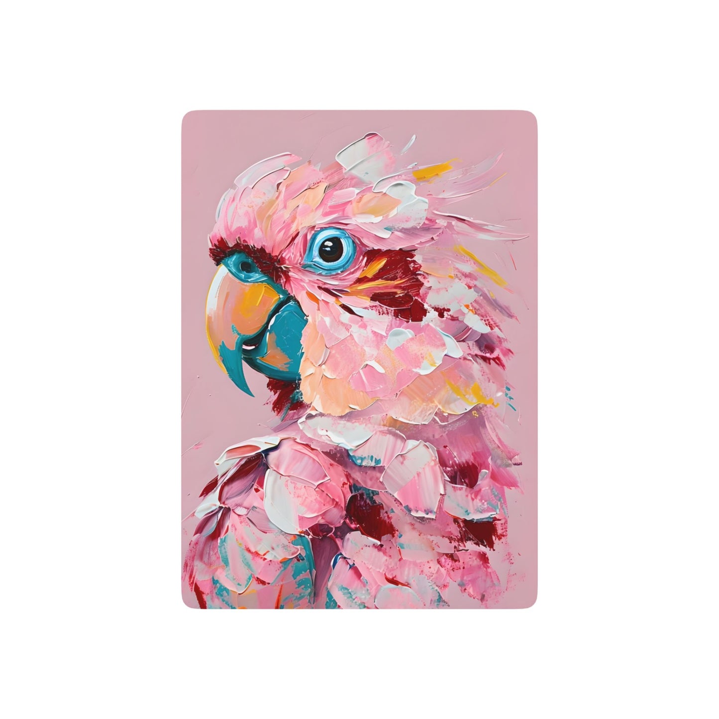 Pink Parrot Playing Cards