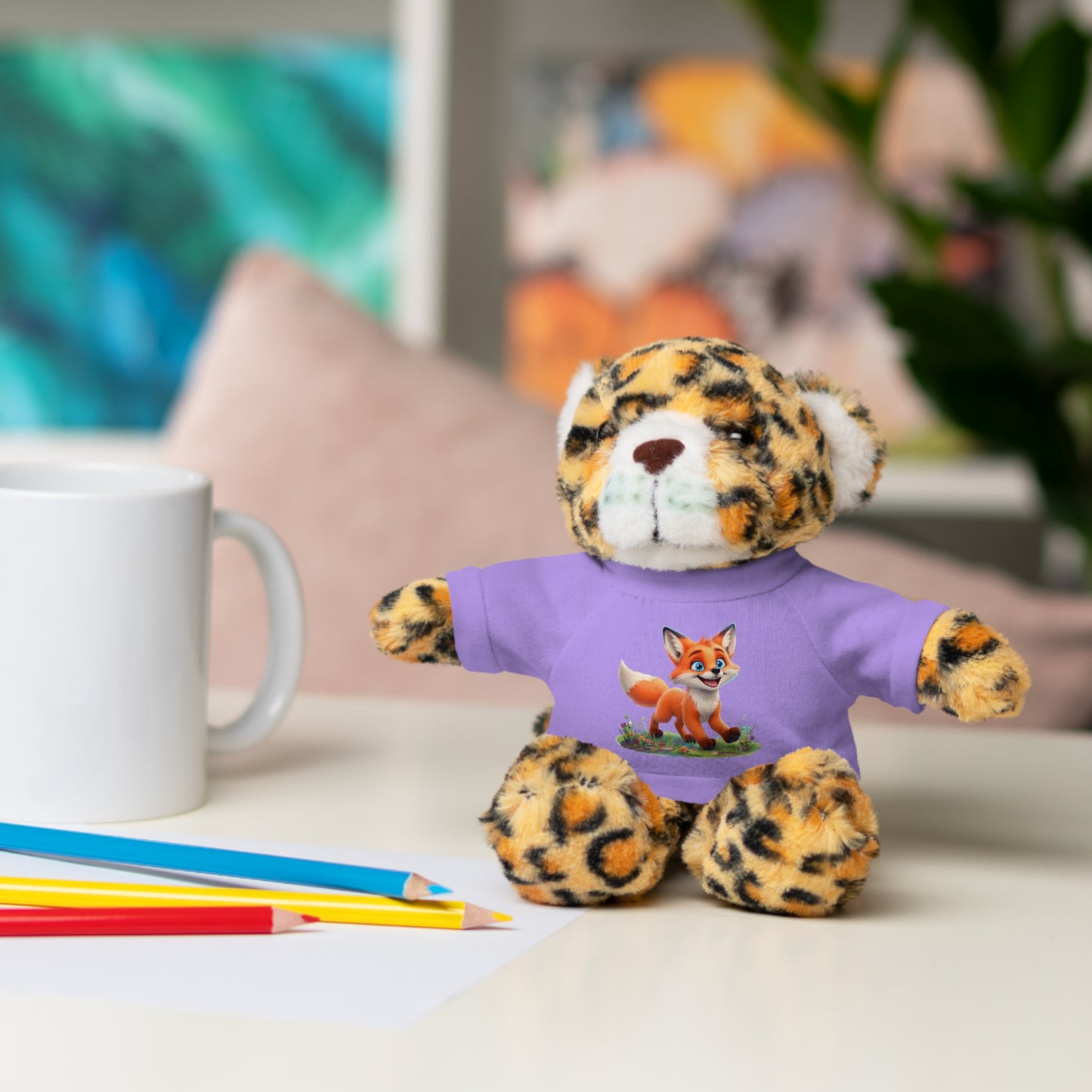 Fox On Tee Animal Plush