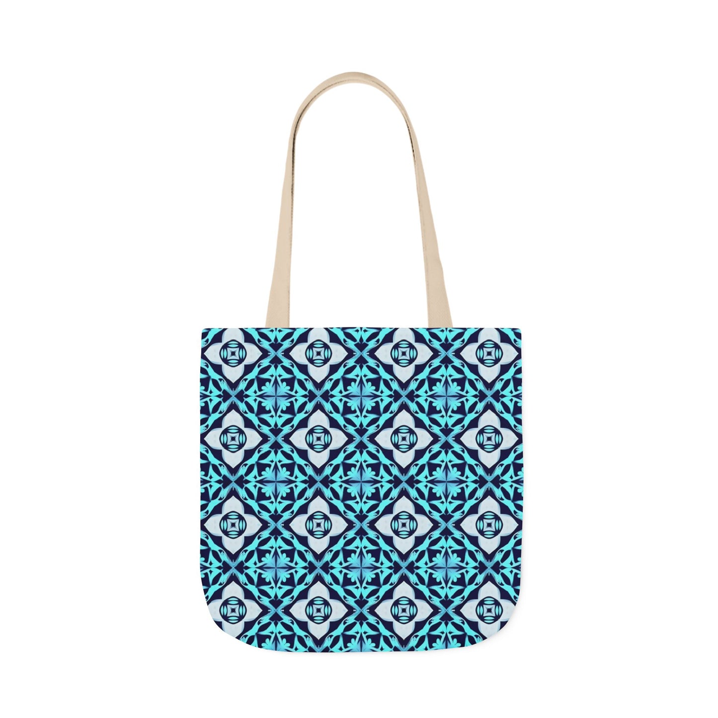Gaia's Blue Geometric Tote Bag