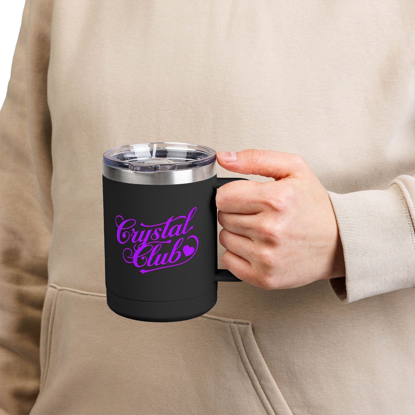 Purple Crystal Club Coffee Mug Tumbler