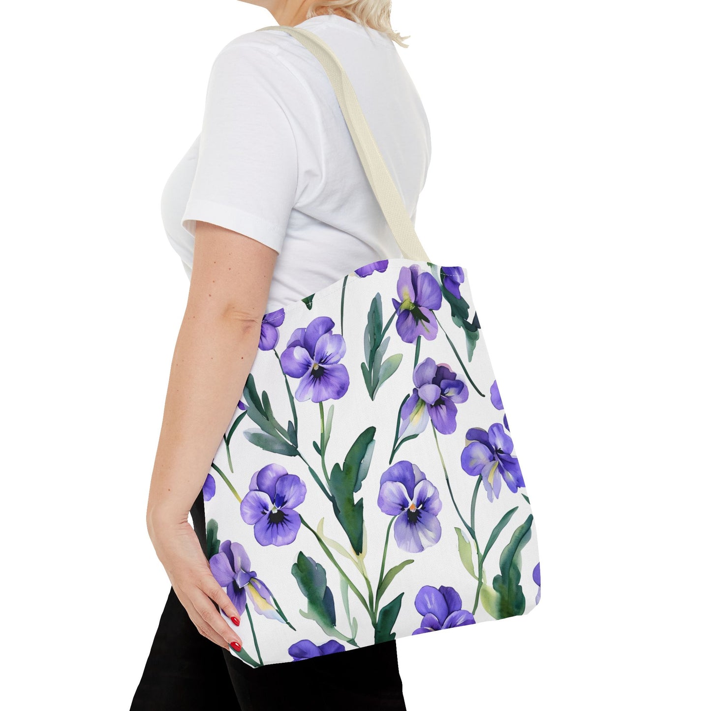 Perry's Pansy Floral Tote Bag