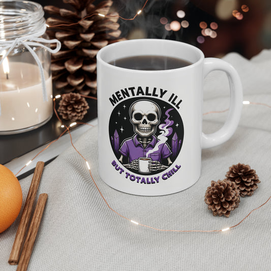 Lacey's skeleton Ceramic Mug, Coffee Cup