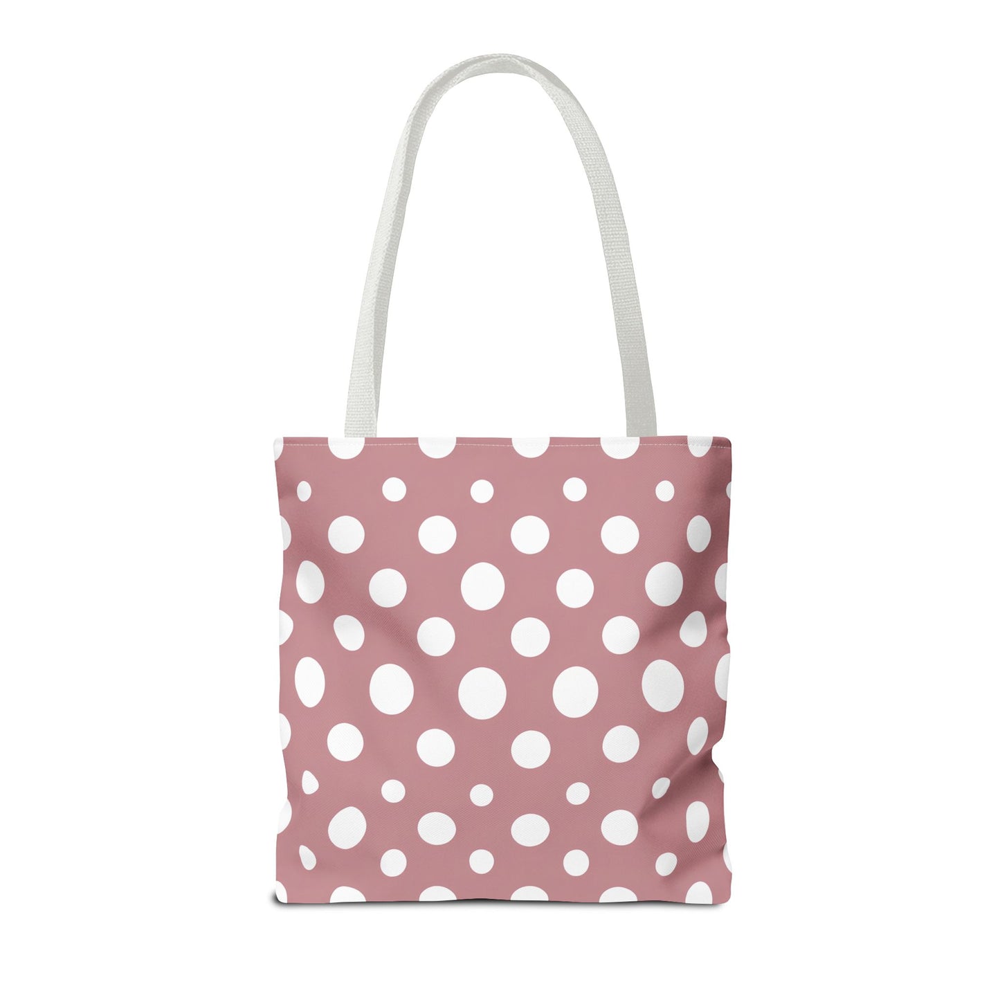 Chic Pink Polka Dot Tote Bag