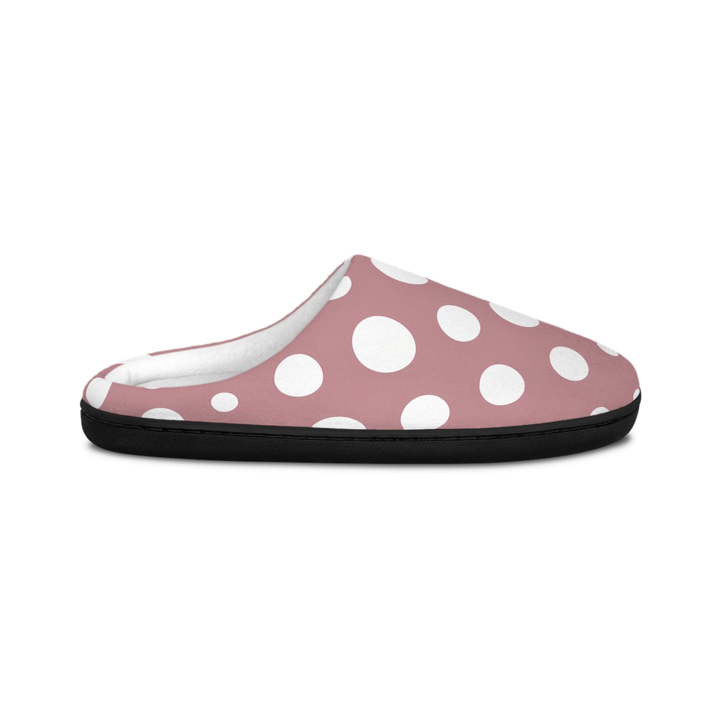 Philomena's Pink Polka Dot Women's Indoor Slippers