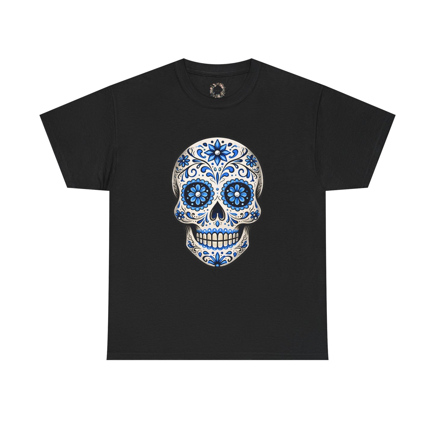 Bea's Blue Sugar Skull Adult Shirt
