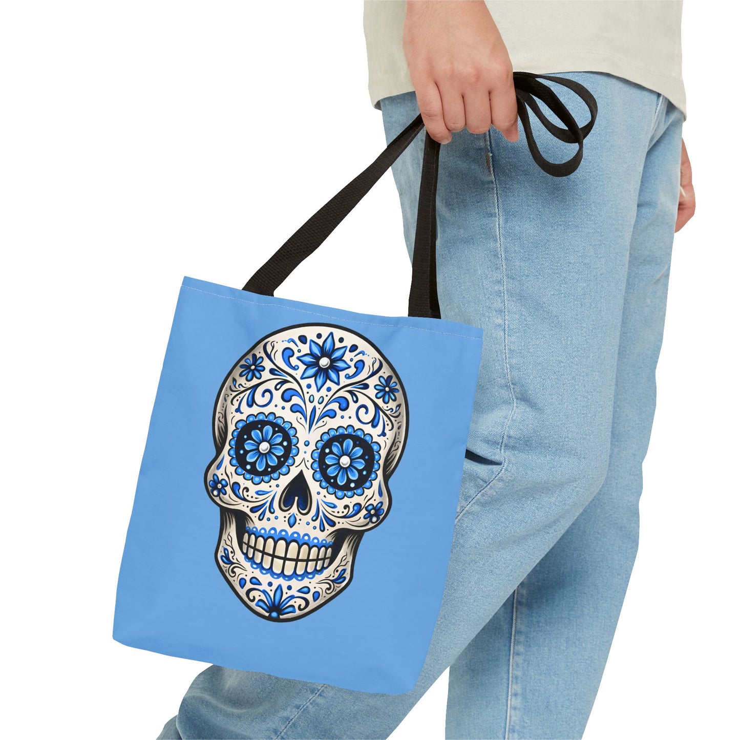 Brenda's Blue Sugar Skull Tote Bag