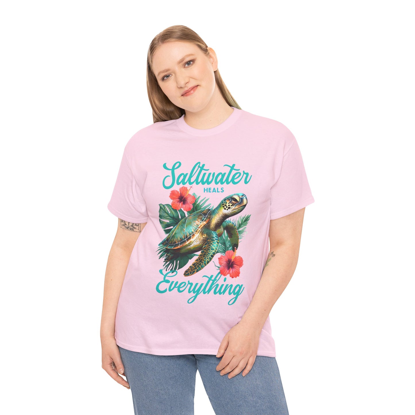 Sally's Saltwater Heals Everything Adult Shirt