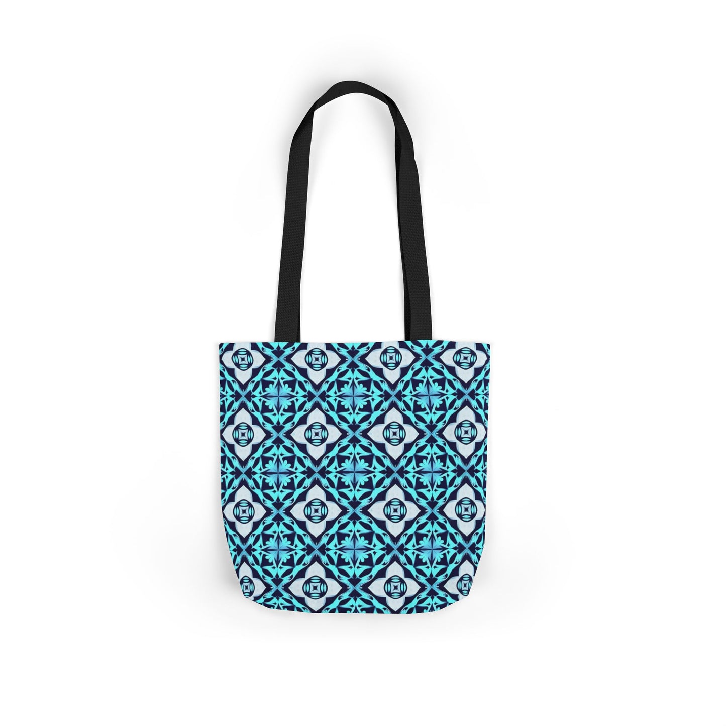 Gaia's Blue Geometric Tote Bag