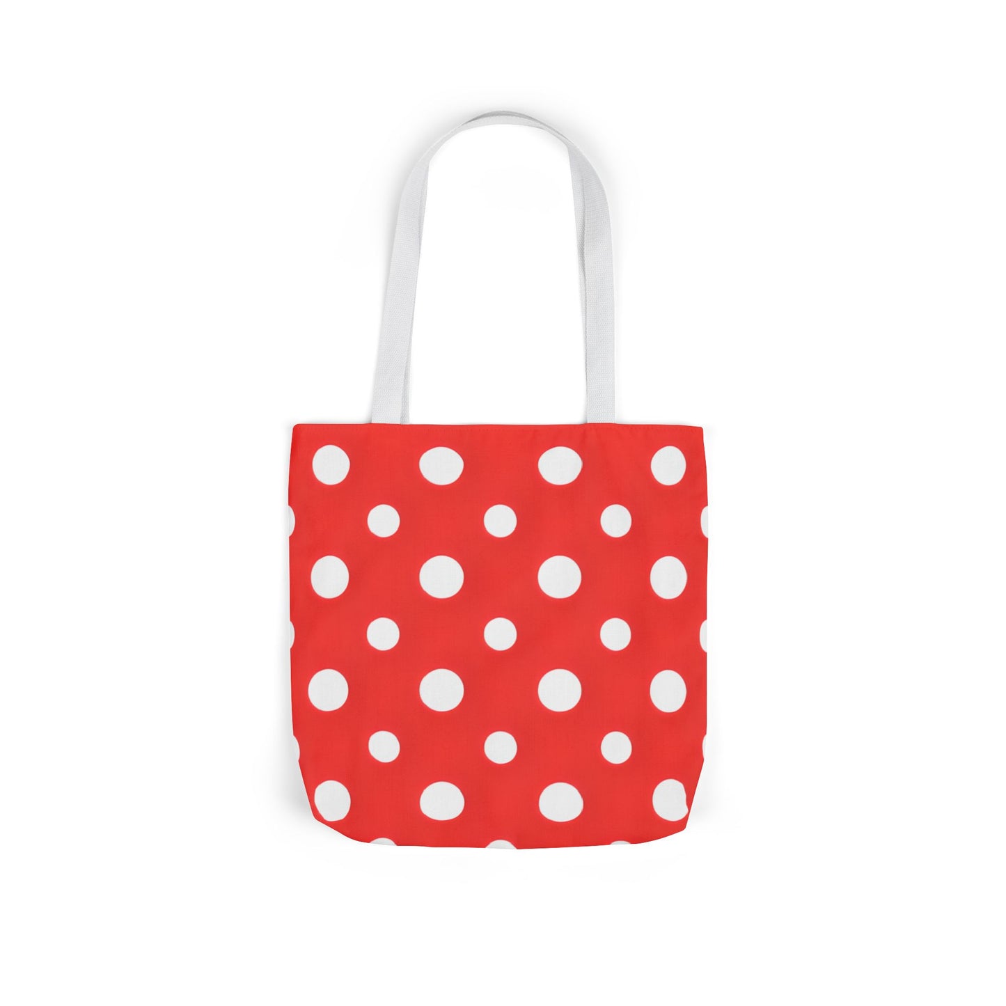 Reba's Red Polka Dot Canvas Tote Bag