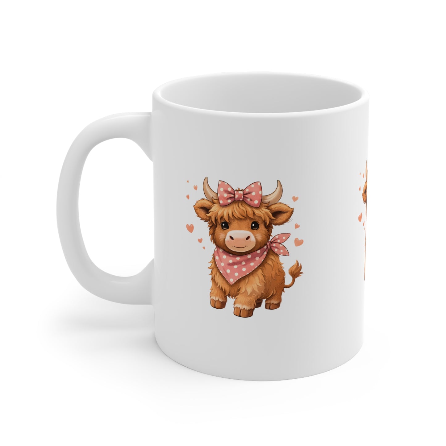 Helena's Highland Cow Ceramic Mug, Coffee Cup