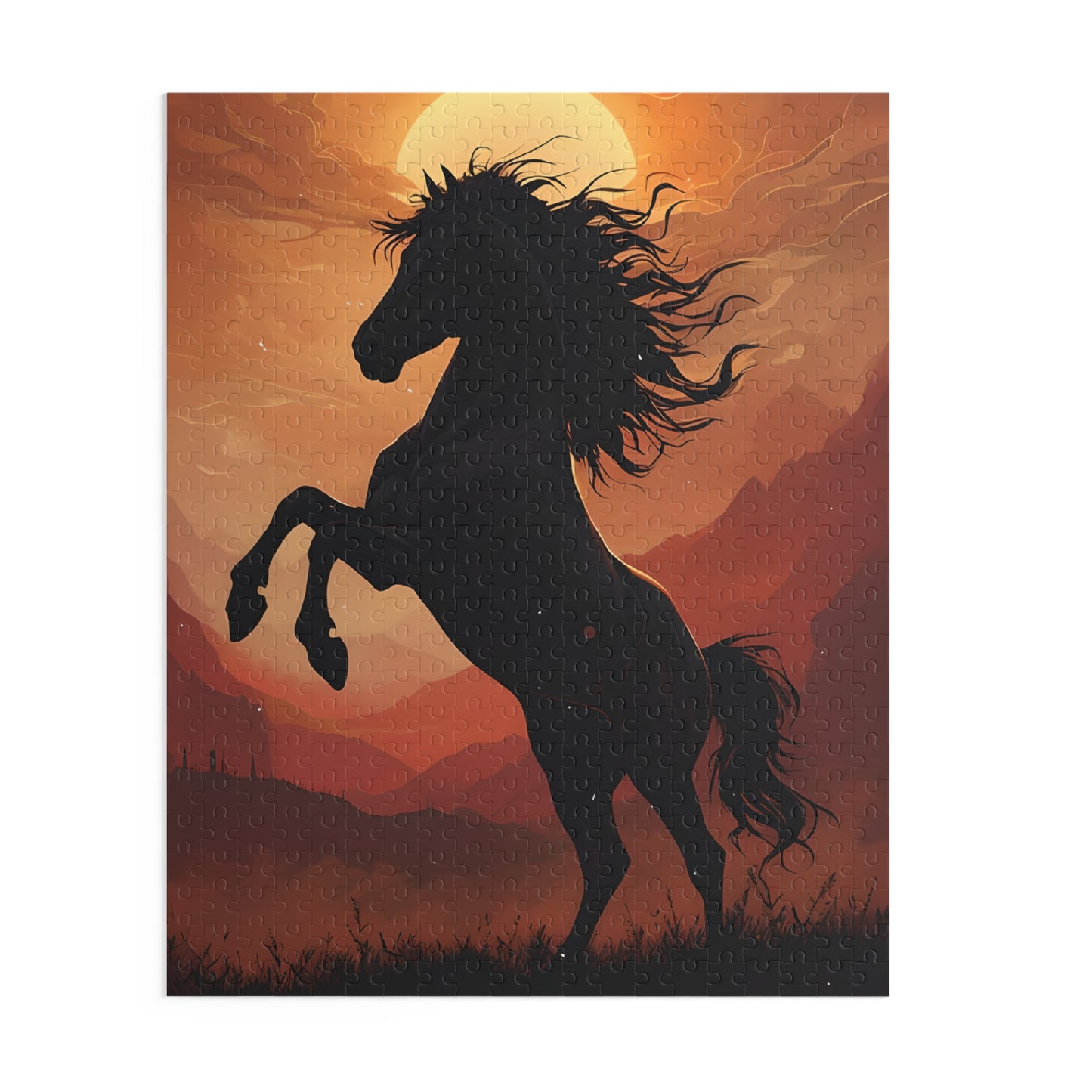 Vintage Wildhorse 500 Piece Jigsaw Puzzle