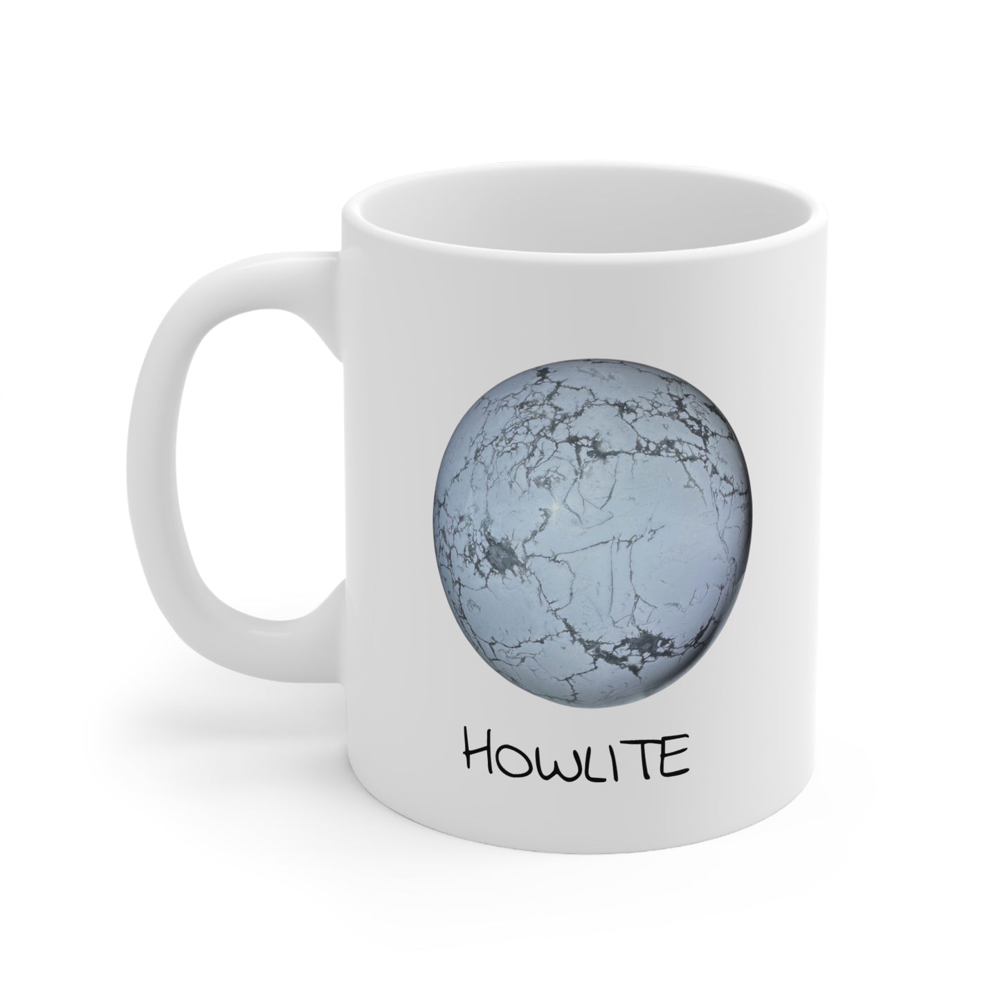 Howlite Crystal Collection Ceramic Mug, Coffee Cup