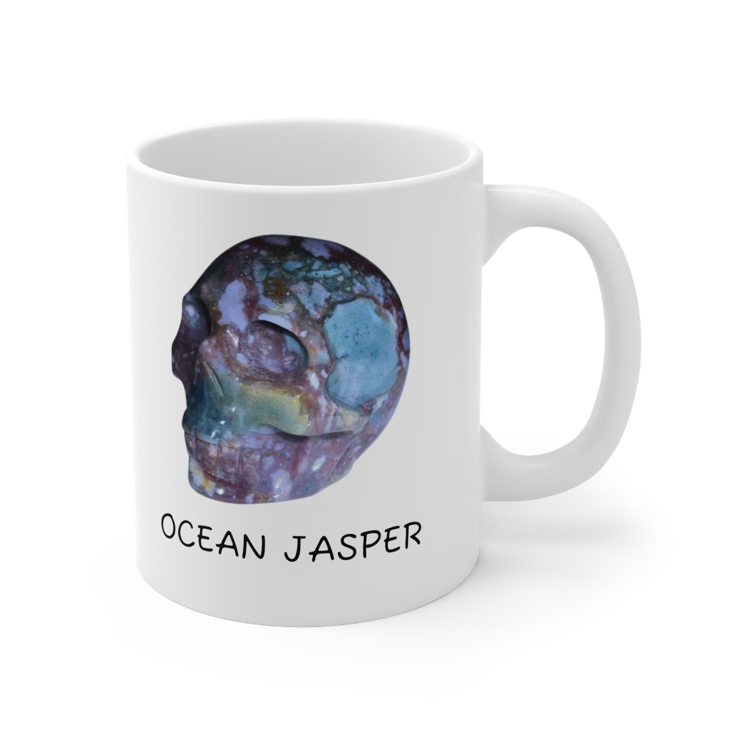 Ollie's Ocean Jasper Crystal Collection Ceramic Mug, Coffee Cup