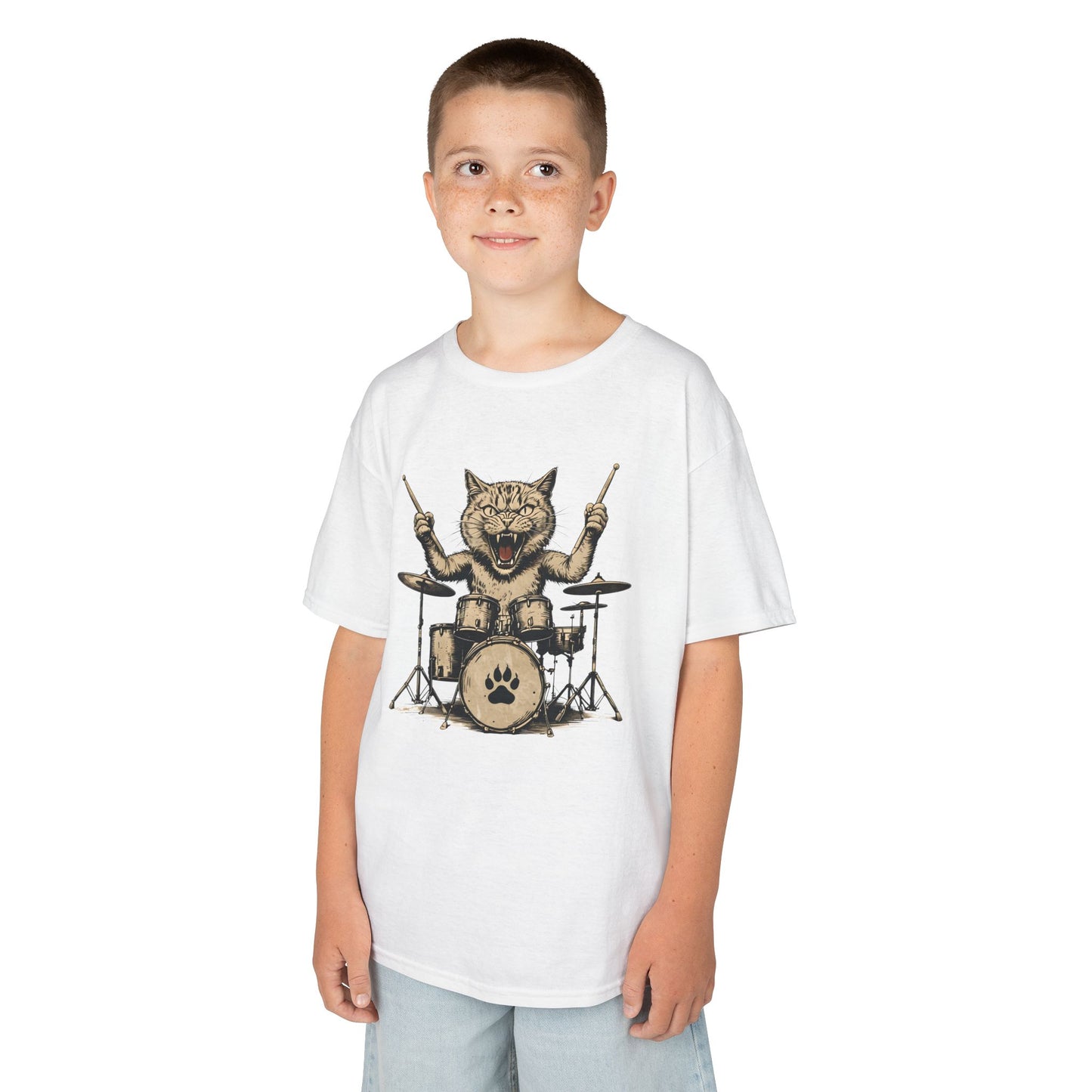 Dave's Drummer Cat Youth Top