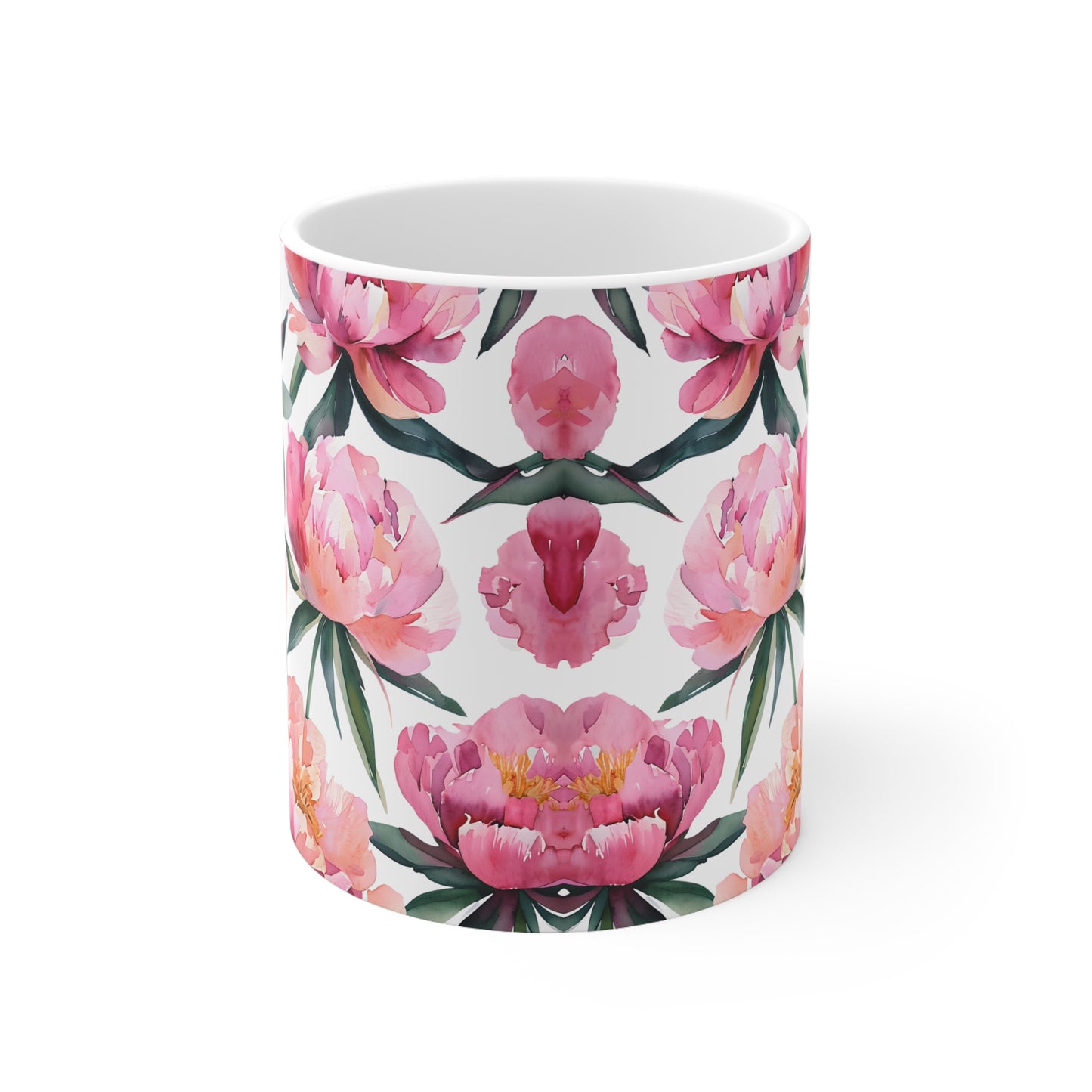 Paloma's Peonies Ceramic Mug, Coffee Cup