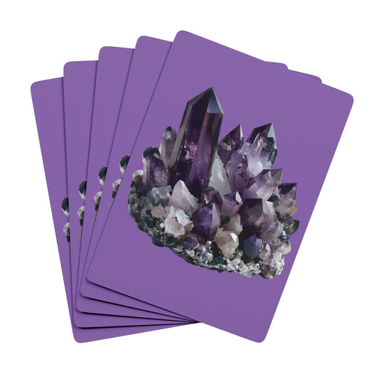 Amethyst Cluster Playing Cards
