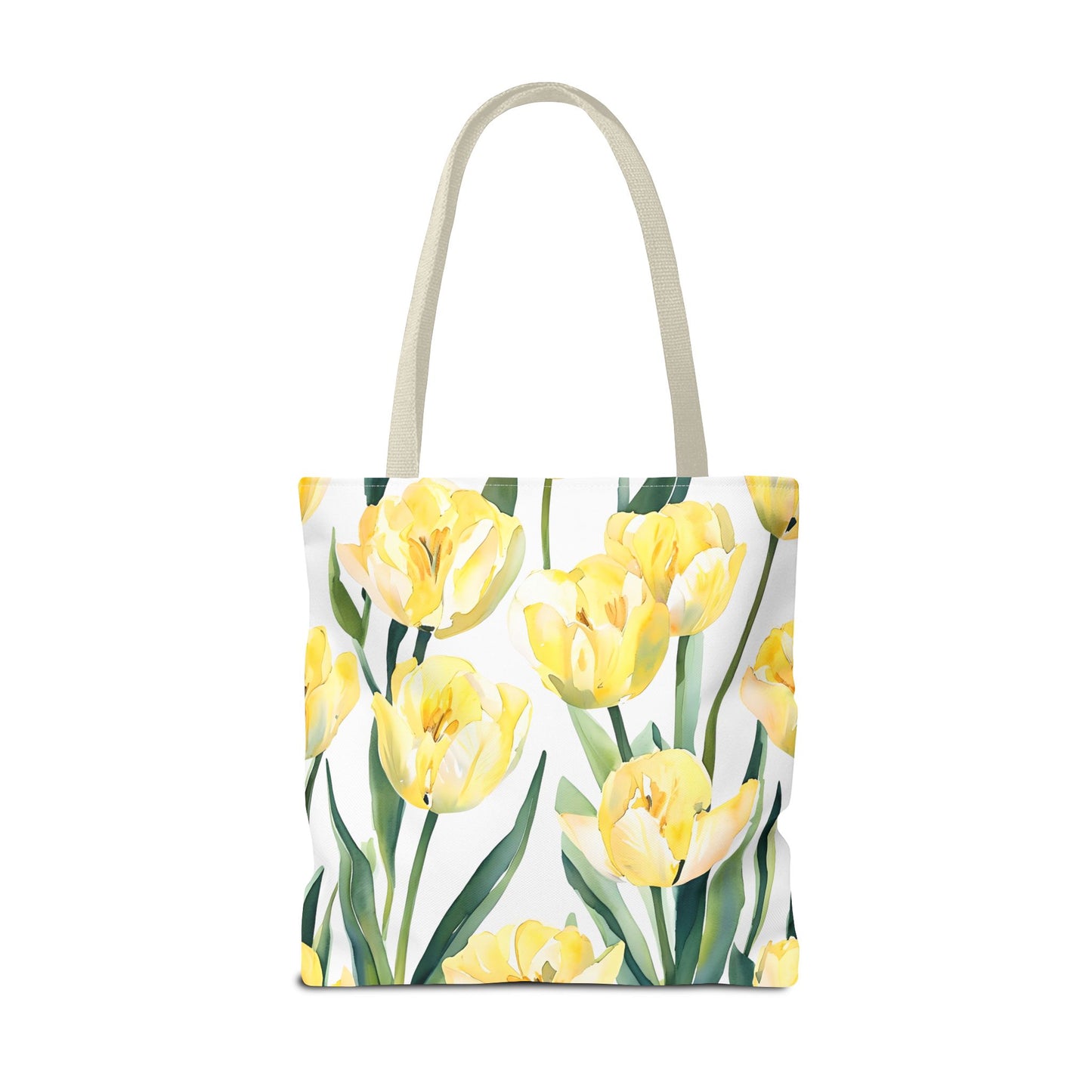 Yetta's Yellow Tulip Floral Tote Bag
