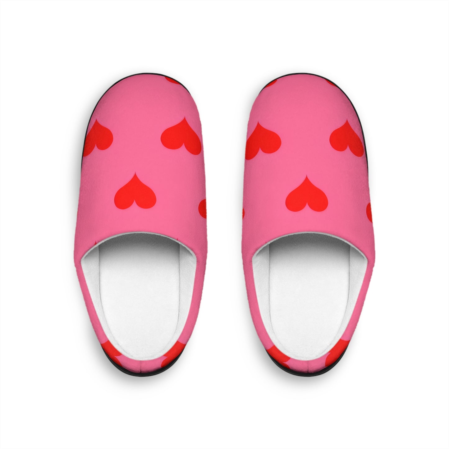 Poppy's Pink Heart Women's Indoor Slippers
