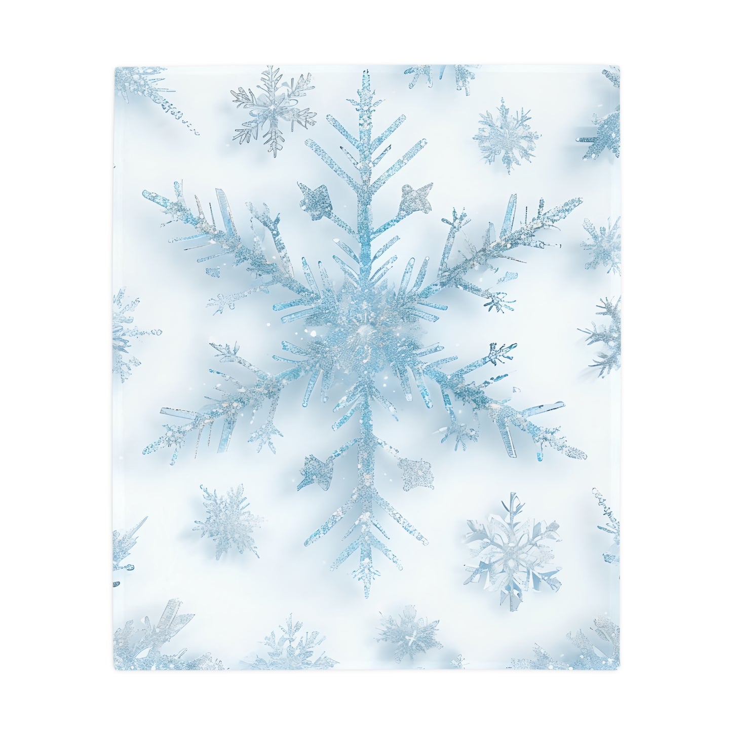 Suki's Snowflake Plush Fleece Blanket