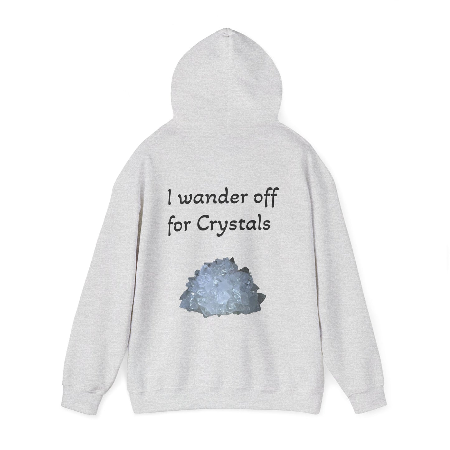 Savanna's  "Sparkle Alert: I wander off for Crystals" Adult Sweatshirt - Hooded