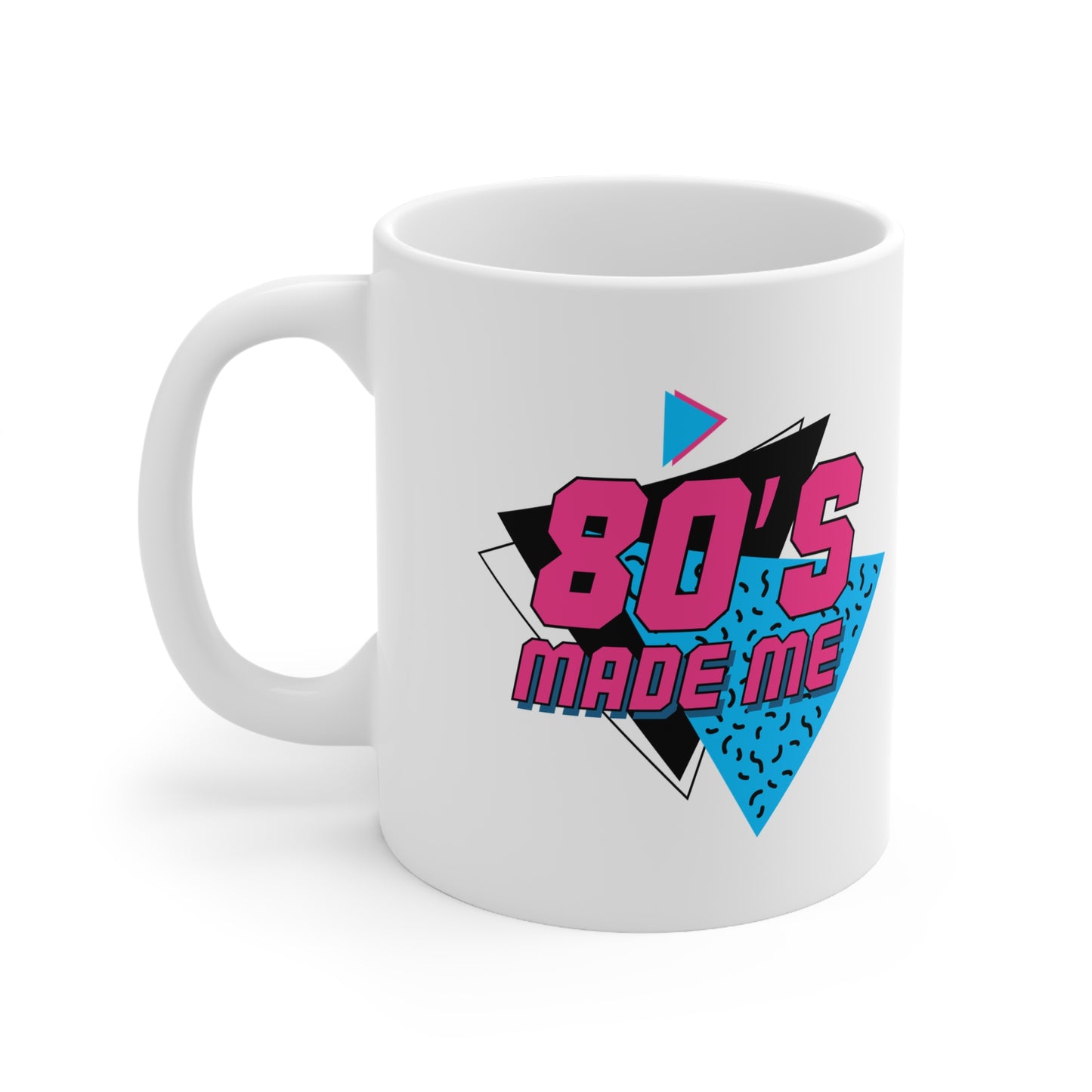 80's Made Me Retro Ceramic Mug, Coffee Cup