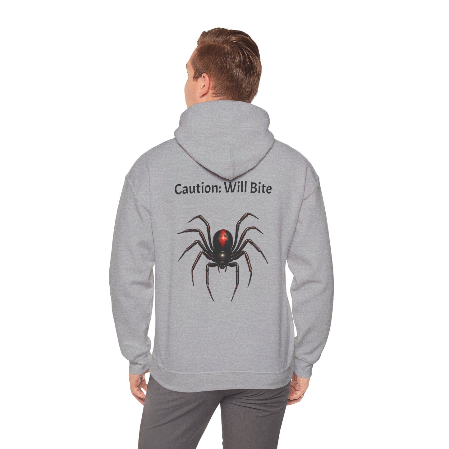 Casper's Caution: Will Bite Adult Sweatshirt - Hooded