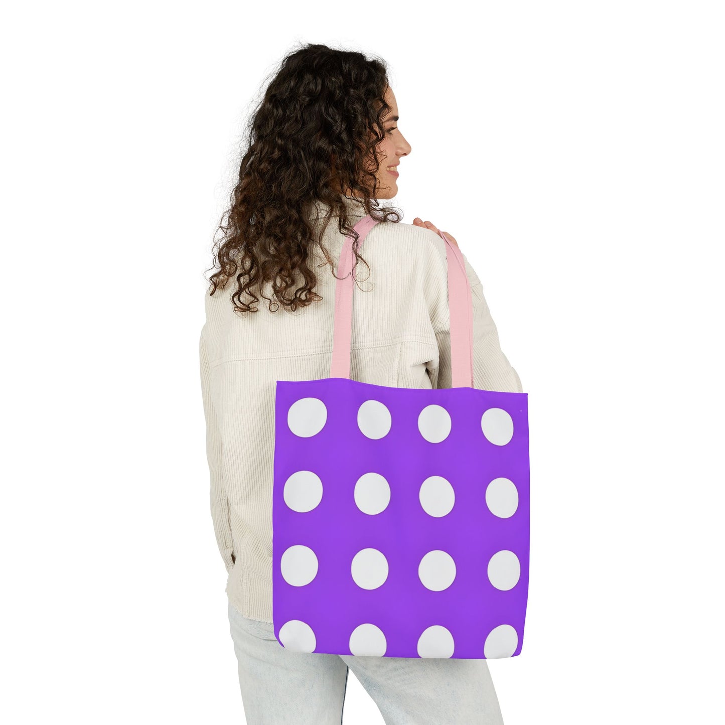 Parker's Purple Polka Dot Tote Bag