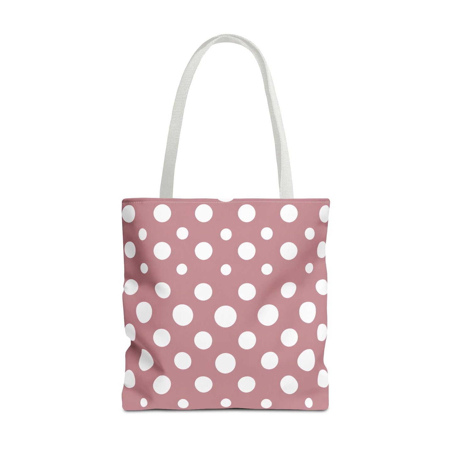 Chic Pink Polka Dot Tote Bag
