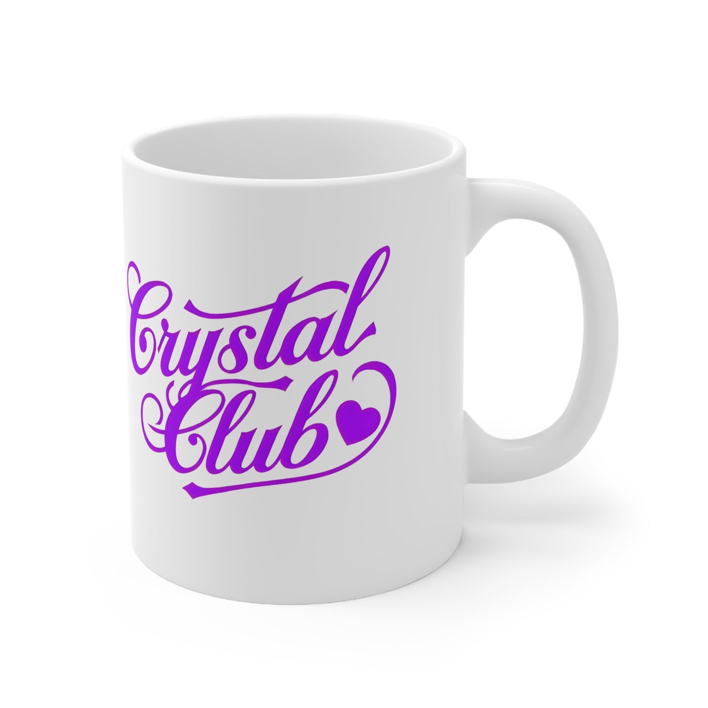 Purple Crystal Club Ceramic Mug, Coffee Cup