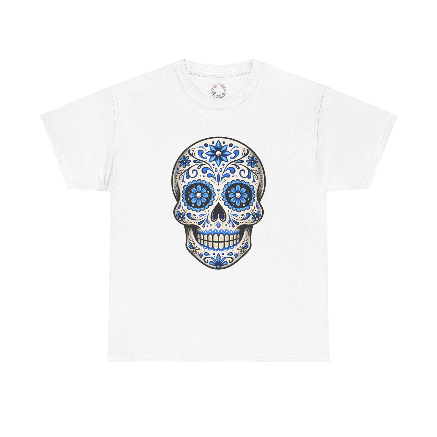 Bea's Blue Sugar Skull Adult Shirt