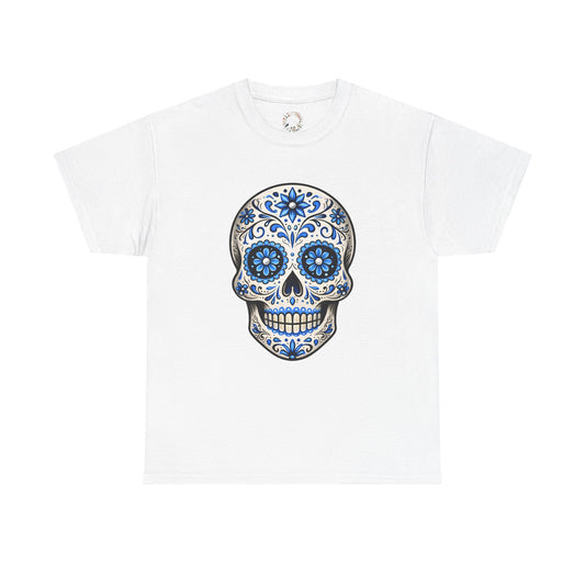 Bea's Blue Sugar Skull Adult Shirt