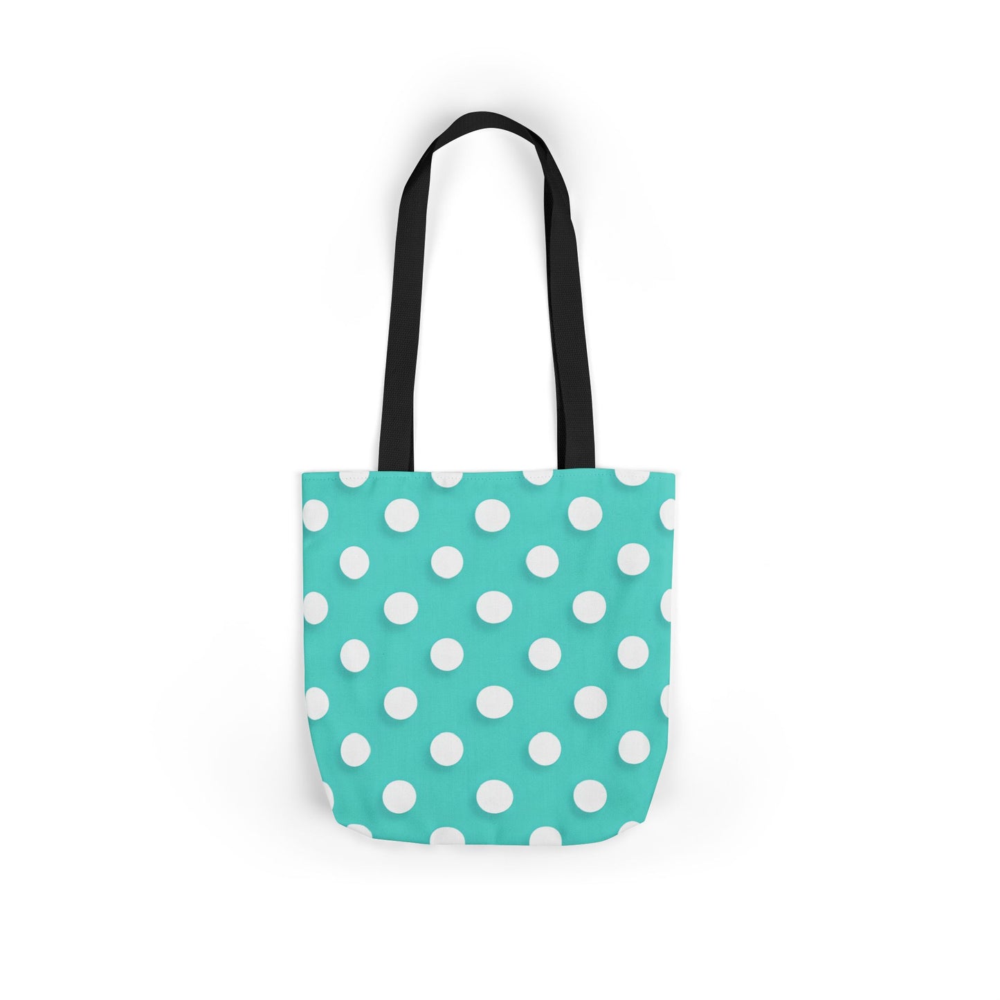 Albert's Aqua Polka Dot Tote Bag