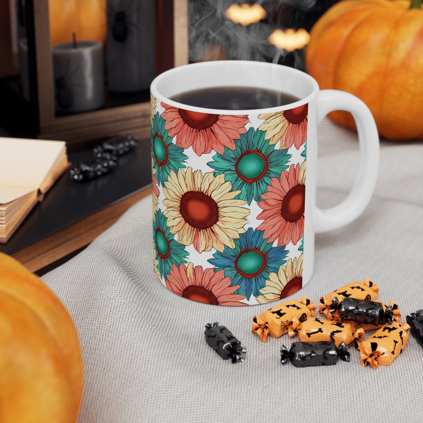 Sadie's Sunflower Ceramic Mug, Coffee Cup