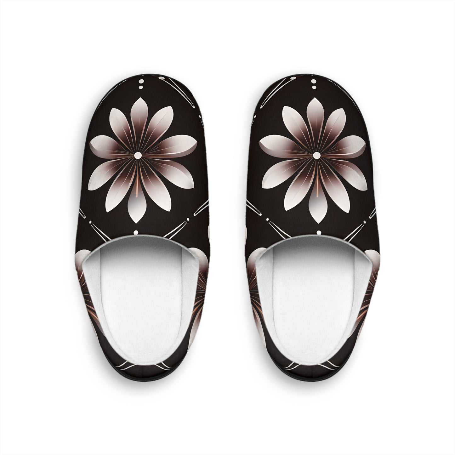 Bruce's Brown Floral Men's Indoor Slippers