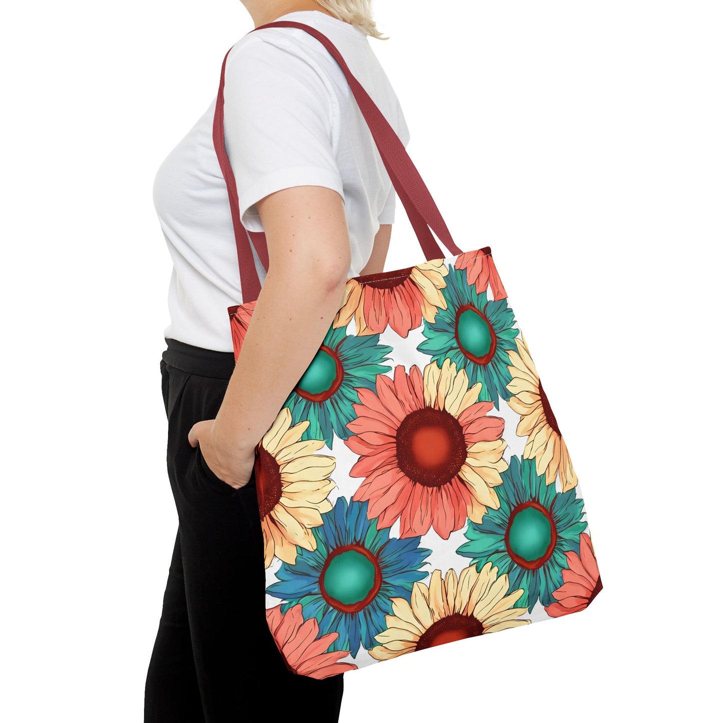 Coco's Colorful Sunflower Tote Bag
